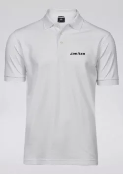 Teejay Poloshirt Herren, weiß / Teejay Polo shirt man, white